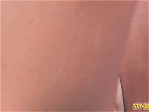 inexperienced Beach naturist spycam - Close Up shaven vagina