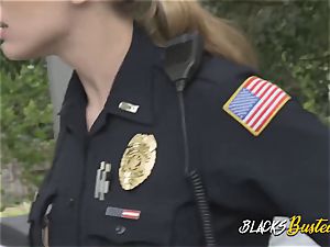 abnormal cougar cops make dumb pimp shag them in doggie-style
