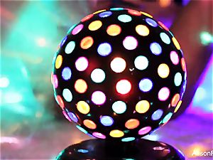 Alison Tyler's super fantastic disco ball solo tease